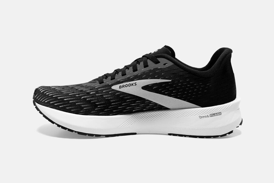 Brooks Running Shoes Mens Black/Silver - Hyperion Tempo Road - 5421-WZCFP